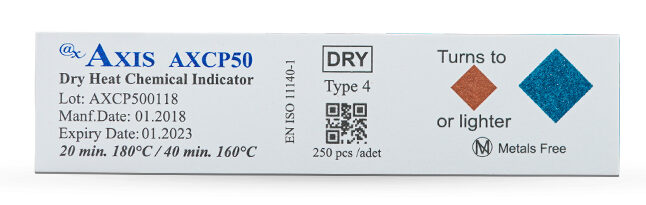 AXCP50 - Chemical Indicator for Dry Heat