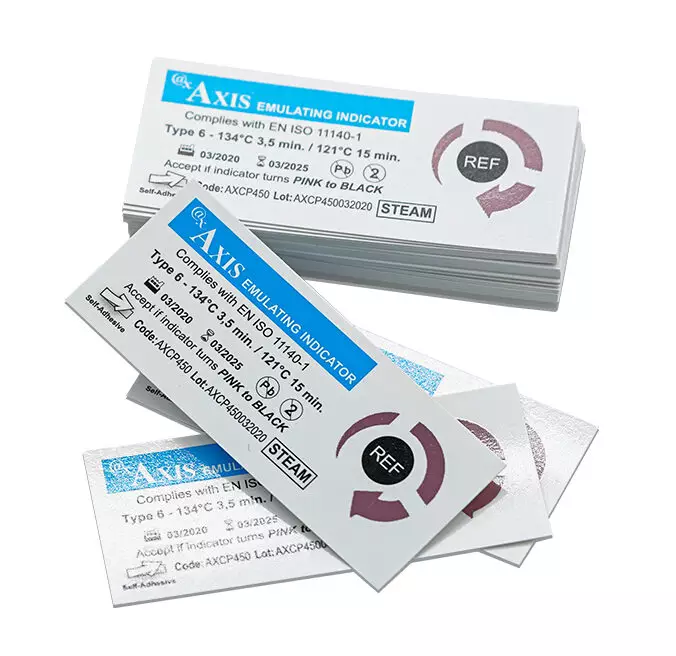 AXCP450 - Adhesive Emulating Indicators for Steam