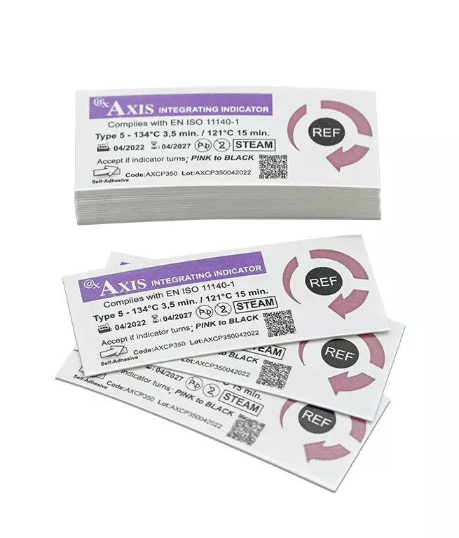 AXCP350 - Adhesive Integrating Indicators for Steam