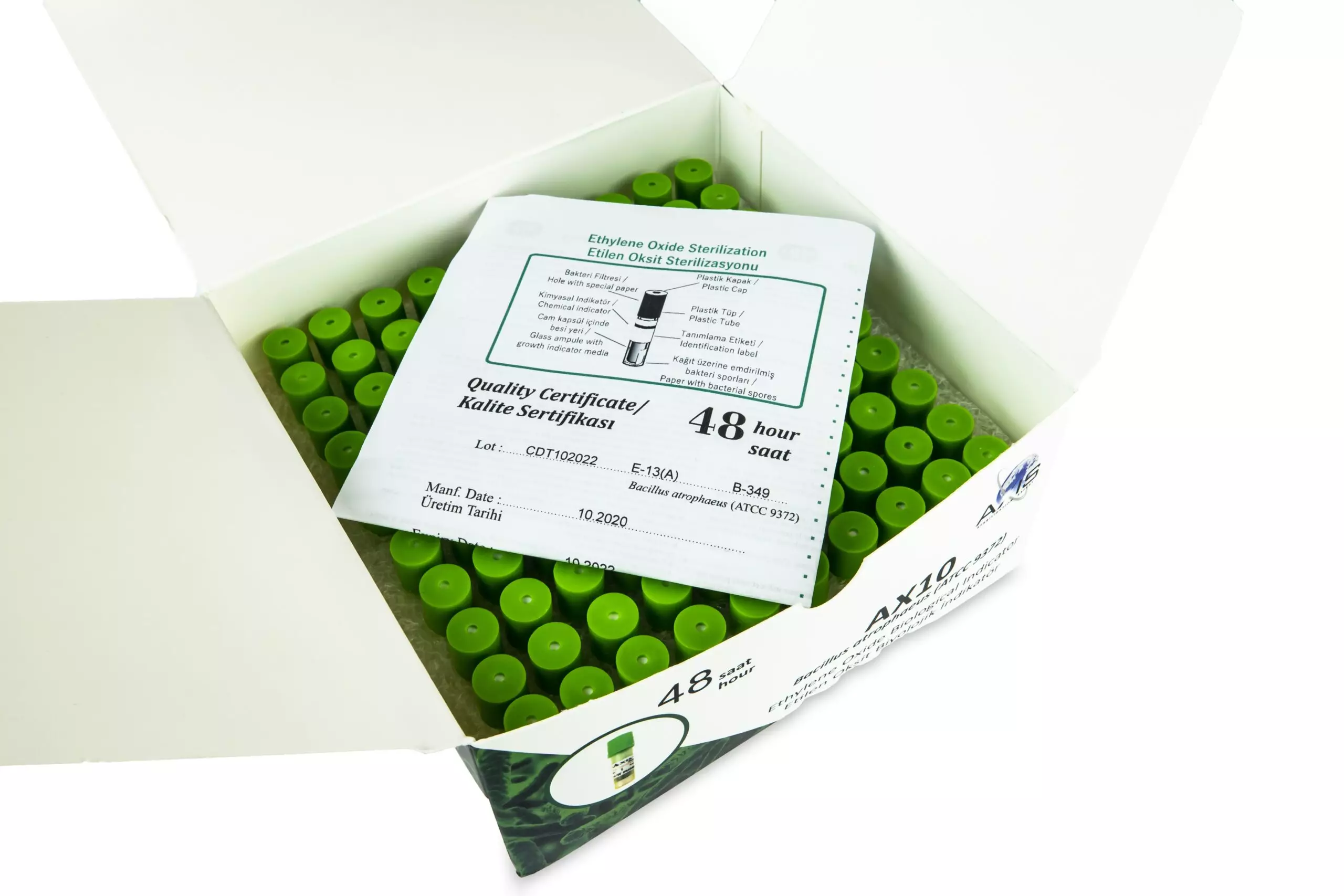 AX10 - Biological Indicator for Ethylene Oxide (EO) - Axis